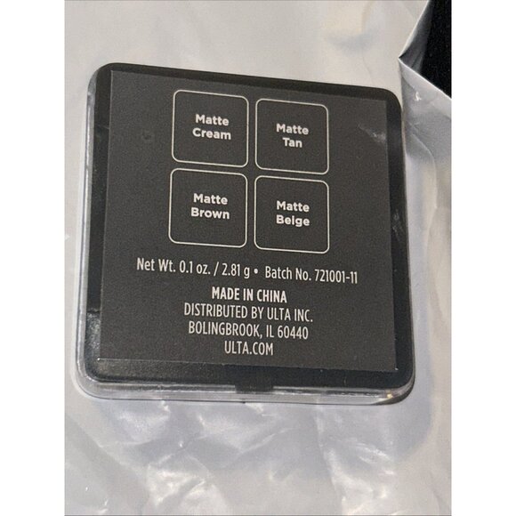 Ulta Beauty Eye Shadow quad Matte Cream, Tan, Brown , Beige New 0.1 Oz - Picture 6 of 6